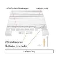 OrgaNice Kabelgoten Set - Zelfklevende organiser voor Bureau & TV - Wit - thumbnail