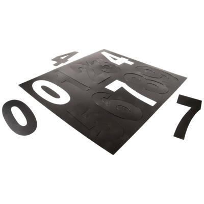 Deko Light 930807 Huisnummerbord Energielabel G (A - G) 100 mm Zwart
