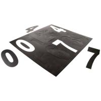 Deko Light 930807 Huisnummerbord Energielabel G (A - G) 100 mm Zwart - thumbnail