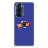 Motorola Edge 30 Pro | Siliconen hoesje | met naam Never Give Up - thumbnail