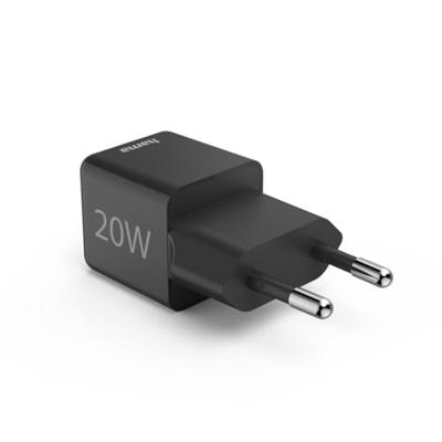 Hama Fast Charger USB-C PD/Qualcomm® Super-Mini Charger 20 W Oplader Zwart - thumbnail