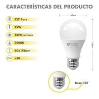Sferische Ledlamp Silver Electronics ECO E27 15W Wit licht Kies uw optie 6000K - thumbnail