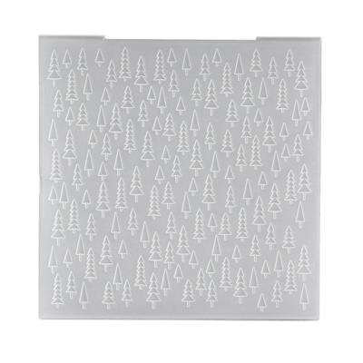 Nellie's Choice • 3d embossing folder achtergrond kerstboom 15x15cm