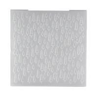 Nellie's Choice • 3d embossing folder achtergrond kerstboom 15x15cm - thumbnail