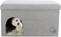 Trixie kattenhuis kimy grijs - thumbnail
