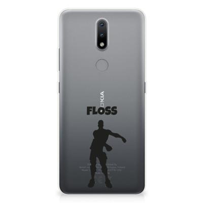 Nokia 2.4 Telefoonhoesje met Naam Floss Nokia 2.4 Telefoonhoesje met Naam Floss