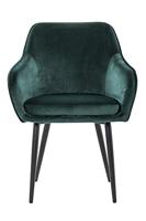 Artistiq Eetkamerstoel 'Juna' Velvet, kleur Groen - thumbnail