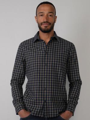 50% korting - Petrol Industries Heren Geruit overhemd Dark petrol - S 50% korting - Petrol Industries Heren Geruit overhemd Dark petrol - S