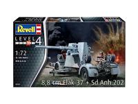 Revell 1/72 8.8 cm Flak 37 + Sd.Anh.202 - thumbnail
