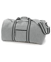 Quadra QD613 Vintage Canvas Holdall - Vintage Black - 58 x 30 x 30 cm - thumbnail