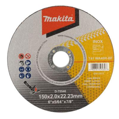 Makita Accessoires Doorslijpschijf RVS 150 mm - D-75546 D-75546