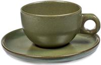 SERAX - Surface - Cappuccinokop&schotel 0,23l Camogreen - thumbnail