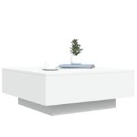 Salontafel 80x80x31 cm spaanplaat wit - thumbnail