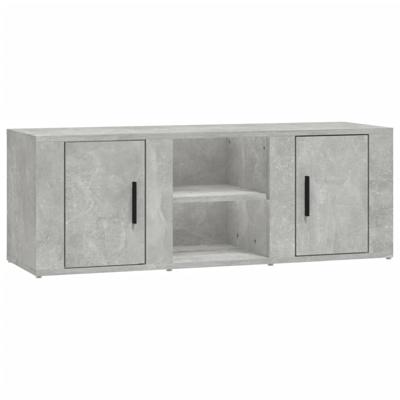 Tv-meubel 100x31,5x35 cm bewerkt hout betongrijs Tv-meubel 100x31,5x35 cm bewerkt hout betongrijs