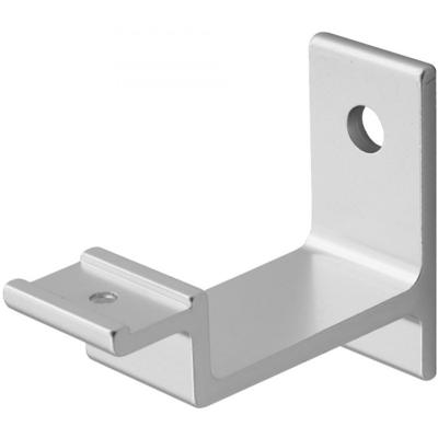 Hermeta 3541-01 leuninghouder vlak met gat naturel