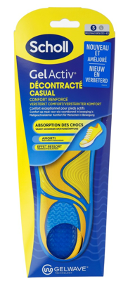 Scholl GelActiv Inlegzolen Casual S Maat 35.5-40.5 Scholl GelActiv Inlegzolen Casual S Maat 35.5-40.5