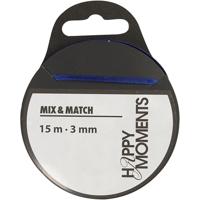 Creativ Company Satijnlint, b: 3 mm, donkerblauw, 15 m/ 1 rol - thumbnail