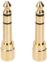 DeLOCK 65983 kabeladapter/verloopstukje 6.35mm 3.5mm Goud - thumbnail