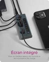 ICY BOX IB-HUB1457-C31 USB 3.2 Gen 1 (3.1 Gen 1) Type-C 10000 Mbit/s Blauw, Grijs - thumbnail