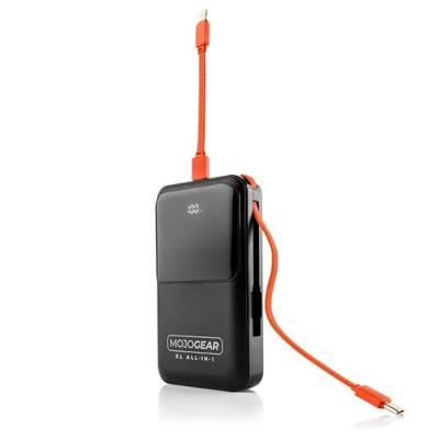 MOJOGEAR XL All-in-1 Powerbank 20.000 mAh met ingebouwde Lightning en USB-C kabels - thumbnail