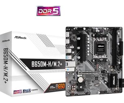 ASRock B650M-H/M.2+ Moederbord Socket AMD AM5 Vormfactor Micro-ATX Moederbord chipset AMD® B650 - thumbnail