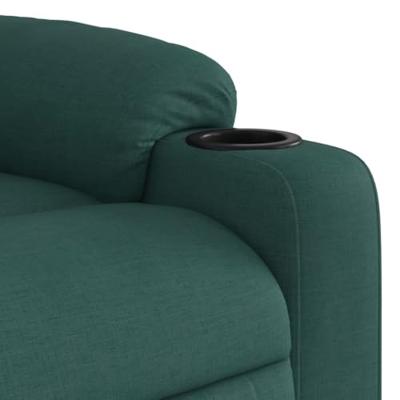 Fauteuil verstelbaar stof donkergroen