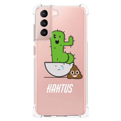 Samsung Galaxy S21 FE Stevig | Bumper Hoesje | Cactus Poo