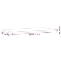 Wandschappen 4 st 60x20x1,5 cm bewerkt hout gerookt eikenkleur - thumbnail