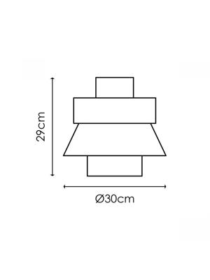 Light depot - lampenkap Cane weave - linnen / zwart - Outlet Light depot - lampenkap Cane weave - linnen / zwart - Outlet