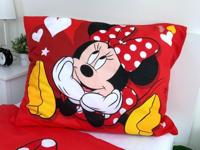 Disney Minnie Mouse Dekbedovertrek hearts - 140 x 200 cm - Katoen rood - thumbnail