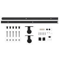 Schuifdeur met beslag 95x210 cm massief grenenhout - thumbnail