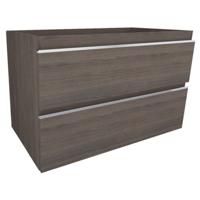 Tigris onderkast met 2 laden 80 x 46 cm houtnerf grijs - thumbnail