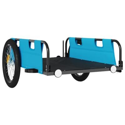 VidaXL Fietstrailer oxford stof en ijzer blauw