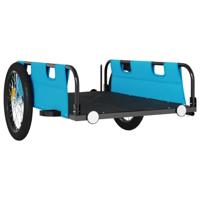 VidaXL Fietstrailer oxford stof en ijzer blauw - thumbnail
