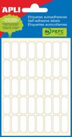 Apli witte etiketten ft 8 x 20 mm (b x h), 240 stuks, 40 per blad (2668) - thumbnail