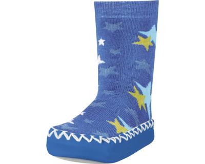 Playshoes soksloffen Sterren Blauw-23-26 Playshoes soksloffen Sterren Blauw-23-26