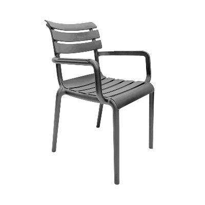 Paris Tuinstoel Dark Grey Garden Impressions - Garden impressions Paris Tuinstoel Dark Grey Garden Impressions - Garden impressions