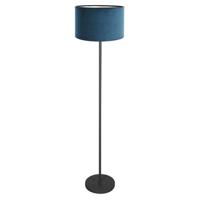 Steinhauer Zwarte vloerlampNoor met blauwe kap - 4446ZW - thumbnail