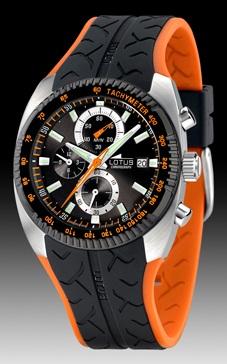 Lotus horlogeband 15423-2 Rubber Zwart