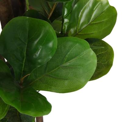 VidaXL Kunstplant vijgenboom 134 bladeren 120 cm groen