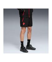 PUMA AC Milan Pumatech Broekje Woven 2025-2026 Zwart Rood - thumbnail