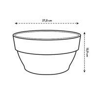 Elho vibia campana schaal d27cm - antraciet - thumbnail