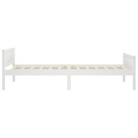 Bedframe massief grenenhout wit 100x200 cm - thumbnail