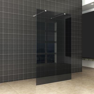 BWS Vrijstaande Inloopdouche Pro Line Rookglas met Twee Stabilisatiestangen Chroom (5 varianten) BWS Vrijstaande Inloopdouche Pro Line Rookglas met Twee Stabilisatiestangen Chroom (5 varianten)