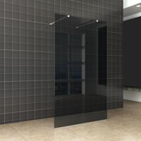 BWS Vrijstaande Inloopdouche Pro Line Rookglas met Twee Stabilisatiestangen Chroom (5 varianten) - thumbnail