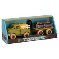 Tractor met Aanhanger Bruine Kar - thumbnail