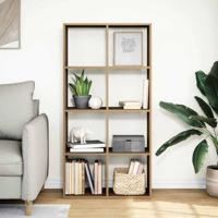 Kamerscherm / boekenkast 69,5x29x137,5 cm hout artisanaal eiken - thumbnail