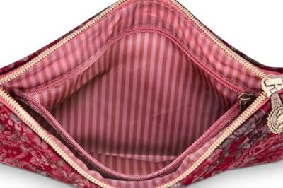Pip Studio Pip Studio Charly Cosmetic Flat Pouch Medium Quilted Daisy Dreams Red 24x1x15.5cm Pip Studio Pip Studio Charly Cosmetic Flat Pouch Medium Quilted Daisy Dreams Red 24x1x15.5cm