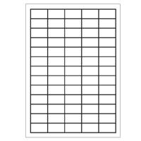 A4 etiketten 38,1 x 21,2 mm wit 100 vel huismerk - thumbnail