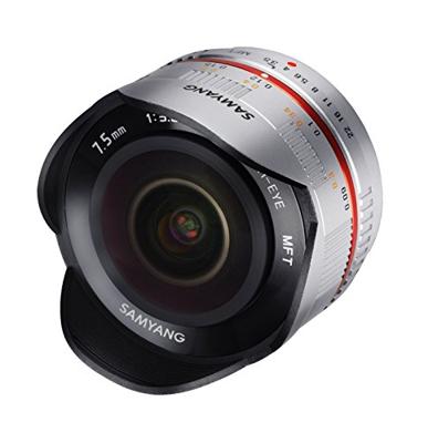 Samyang 7,5mm f/3.5 Fisheye MFT zilver